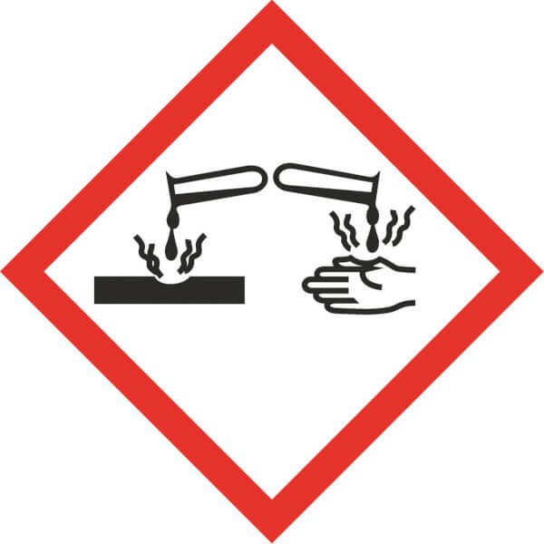 GHS-Gefahrensymbol 05 - Ätzend etc. Kat. 1