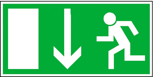 Fluchtwegschild Notausgang