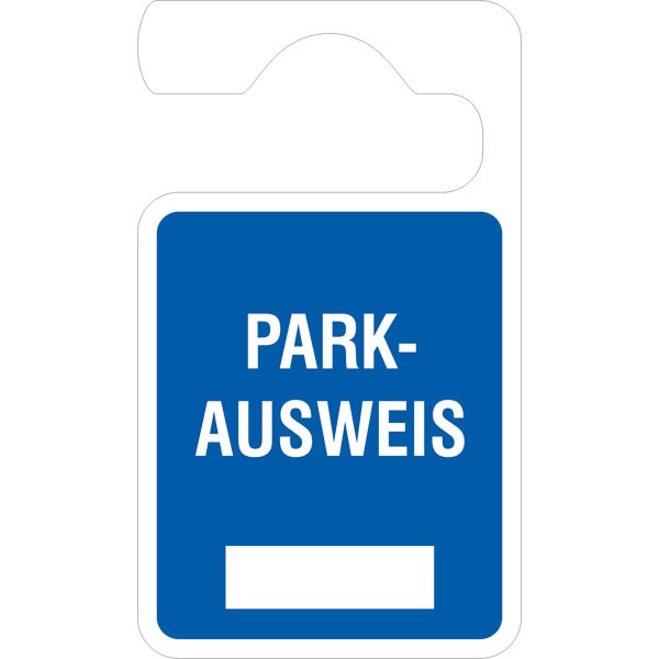 Parkausweis Anhänger