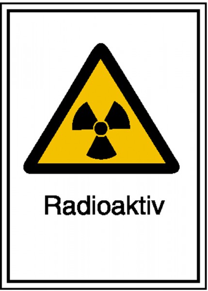 Warn-Kombischild - Strahlenschutz Radioaktiv